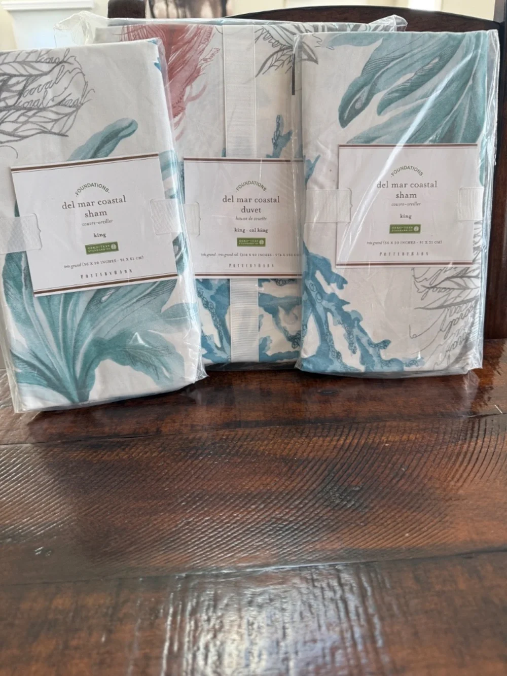 Pottery Barn - Del Mar Coastal Duvet King size + 2 Shams  King Size